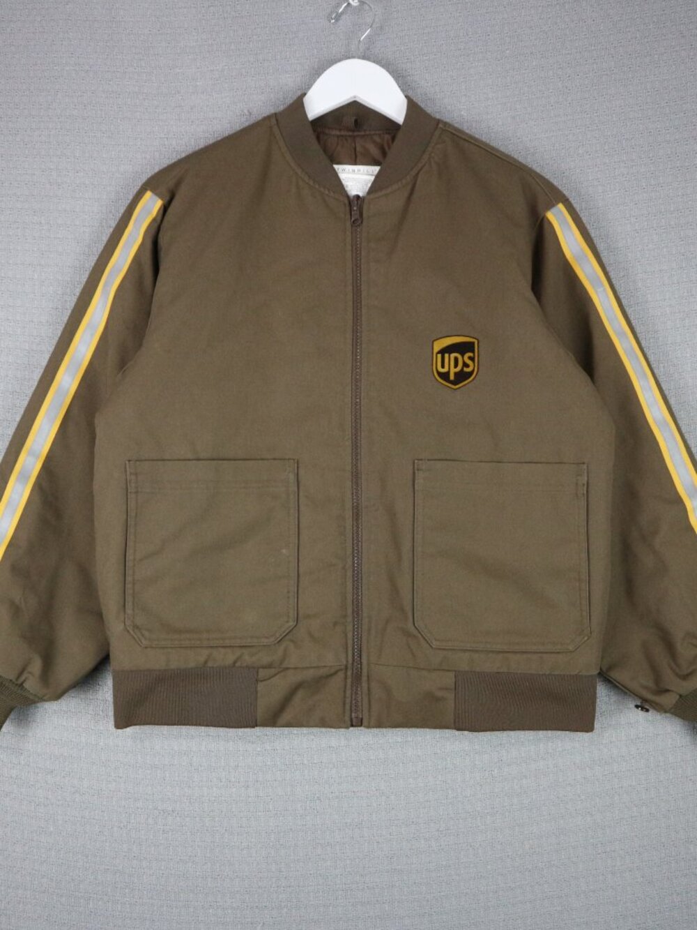 Twinhill UPS United Parcel Service Vintage Bomber Jacket Mens